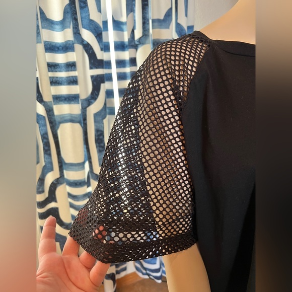 Mesh Sleeve Black Tee Size 2X - Picture 5 of 8